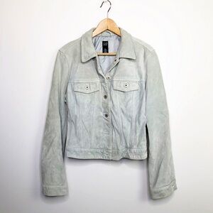 Gap Powder Blue Suede Jacket